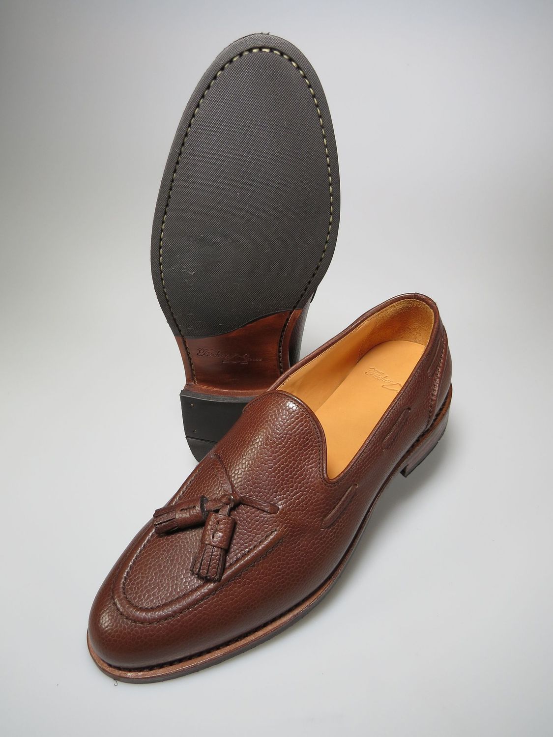 Quastenloafer braun Scotchgrain