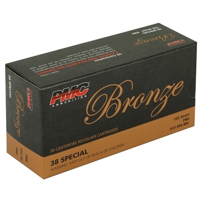 PMC Bronze 38 Special Ammo 132GR FMJ