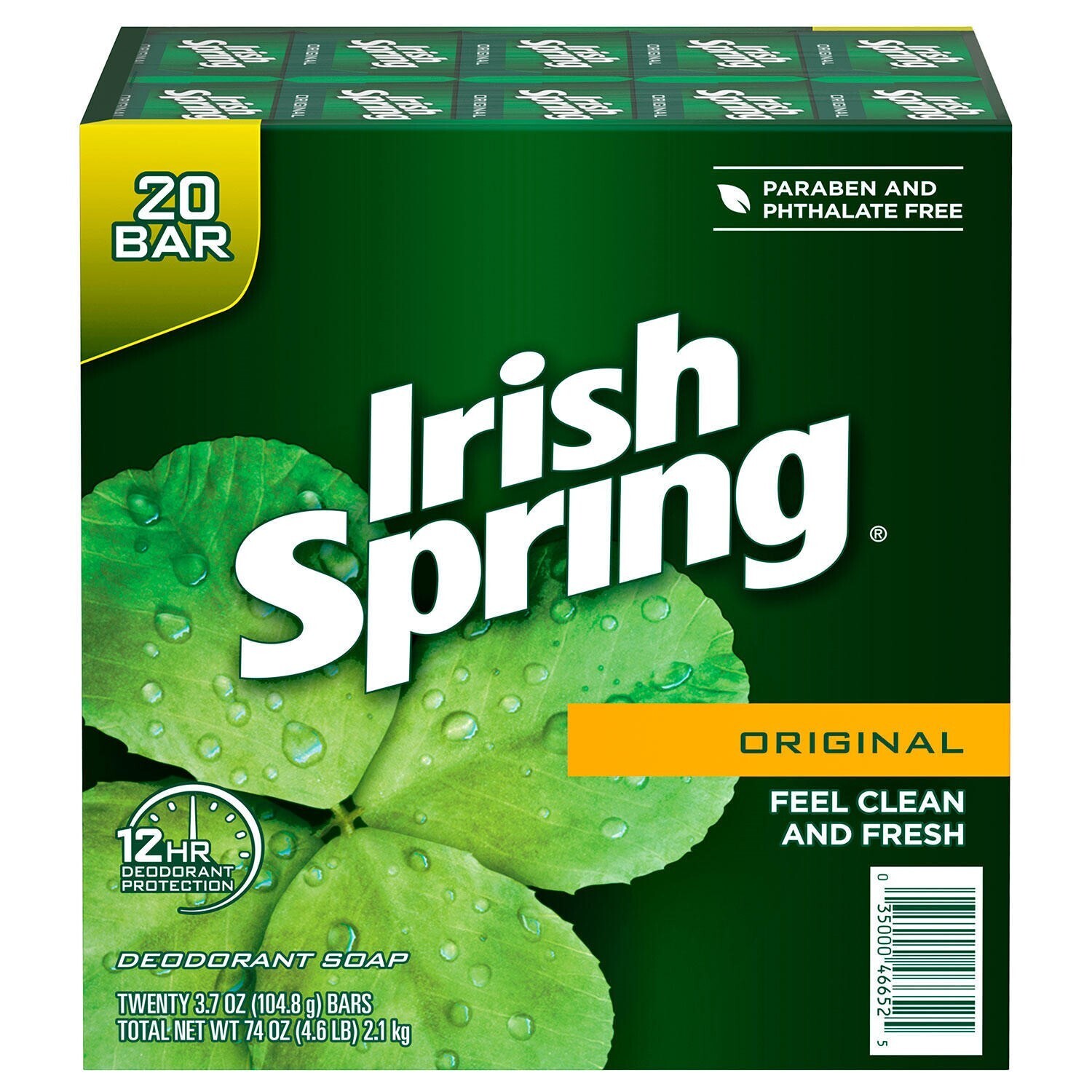 Irish Spring Original Deodorant Soap (3.7 oz., 20 ct.)