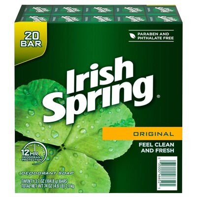 Irish Spring Original Deodorant Soap (3.7 oz., 20 ct.)