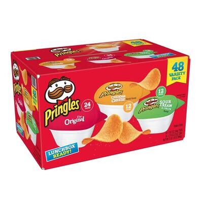 Pringles Potato Crisps Chips, Variety Pack, Snacks Stacks (33.8 oz. box, 48 ct.)
