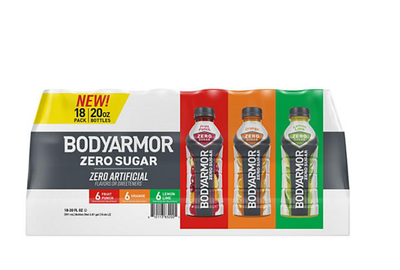 BODYARMOR Zero Sports Drink Variety Pack 20 fl. oz., 18 pk.