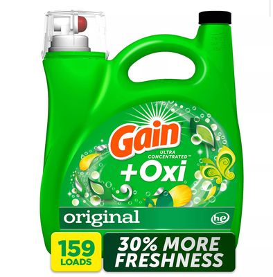 Gain + Oxi Liquid Laundry Detergent, Original, 159 Loads, 170 fl oz