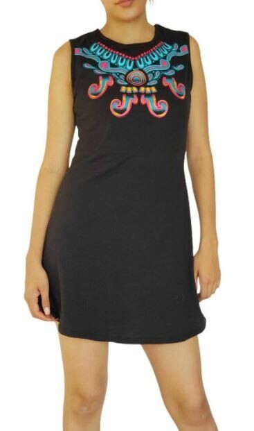Black Dress Collar Mexica