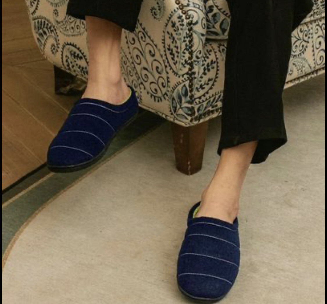 Mens Cozy House Slippers Memory Foam Fuzzy Slip on Shoes Plush Lining Slipper Rubber Sole - Size 11