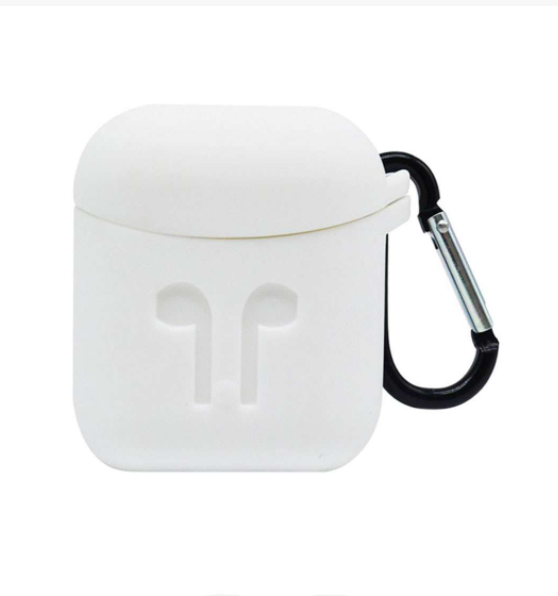 Protective Silicone Case Cover For Apple AirPods 2 White