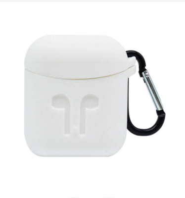 Protective Silicone Case Cover For Apple AirPods 2 White