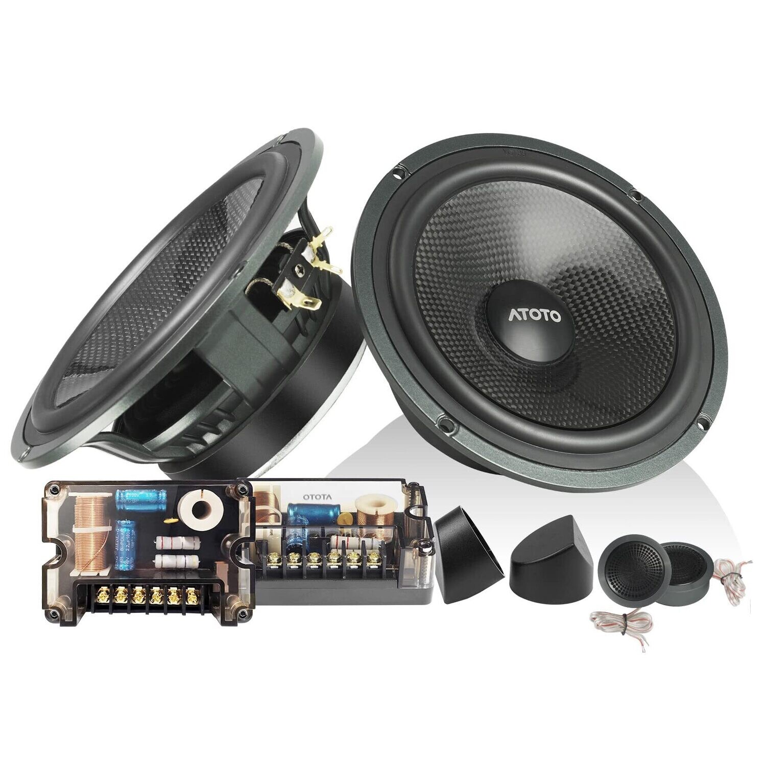 Kit altoparlanti Woofer in carbonio Tweeter Crossover