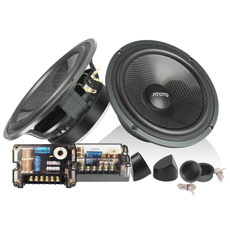 Kit altoparlanti Woofer in carbonio Tweeter Crossover