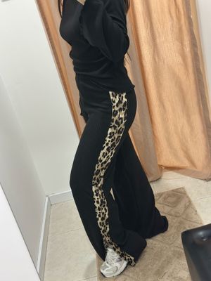 PANTALON PRINT NEGRO