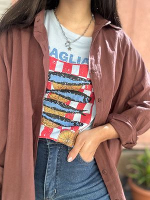 CAMISA CHOCOLATE OVER