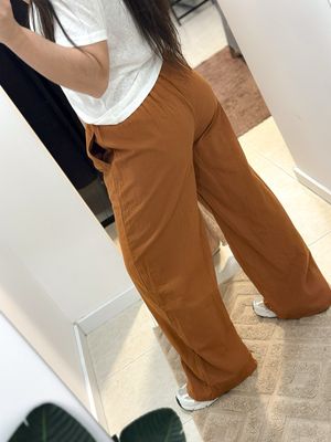 PANTALON LINO TERRACOTA