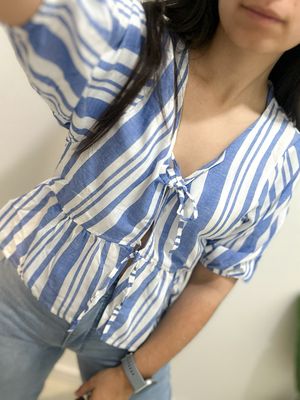 BLUSA RAYADA AZUL