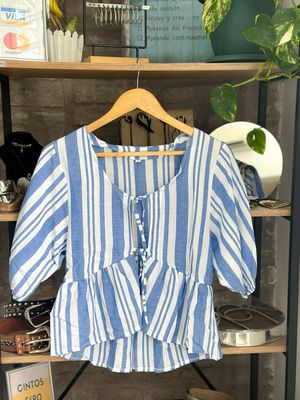 BLUSA RAYADA AZUL