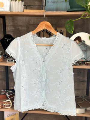 BLUSA BRODERIE CELESTE