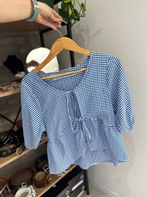 BLUSA CUADRILLE AZUL