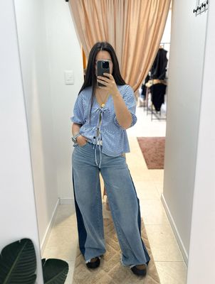 BLUSA CUADRILLE AZUL