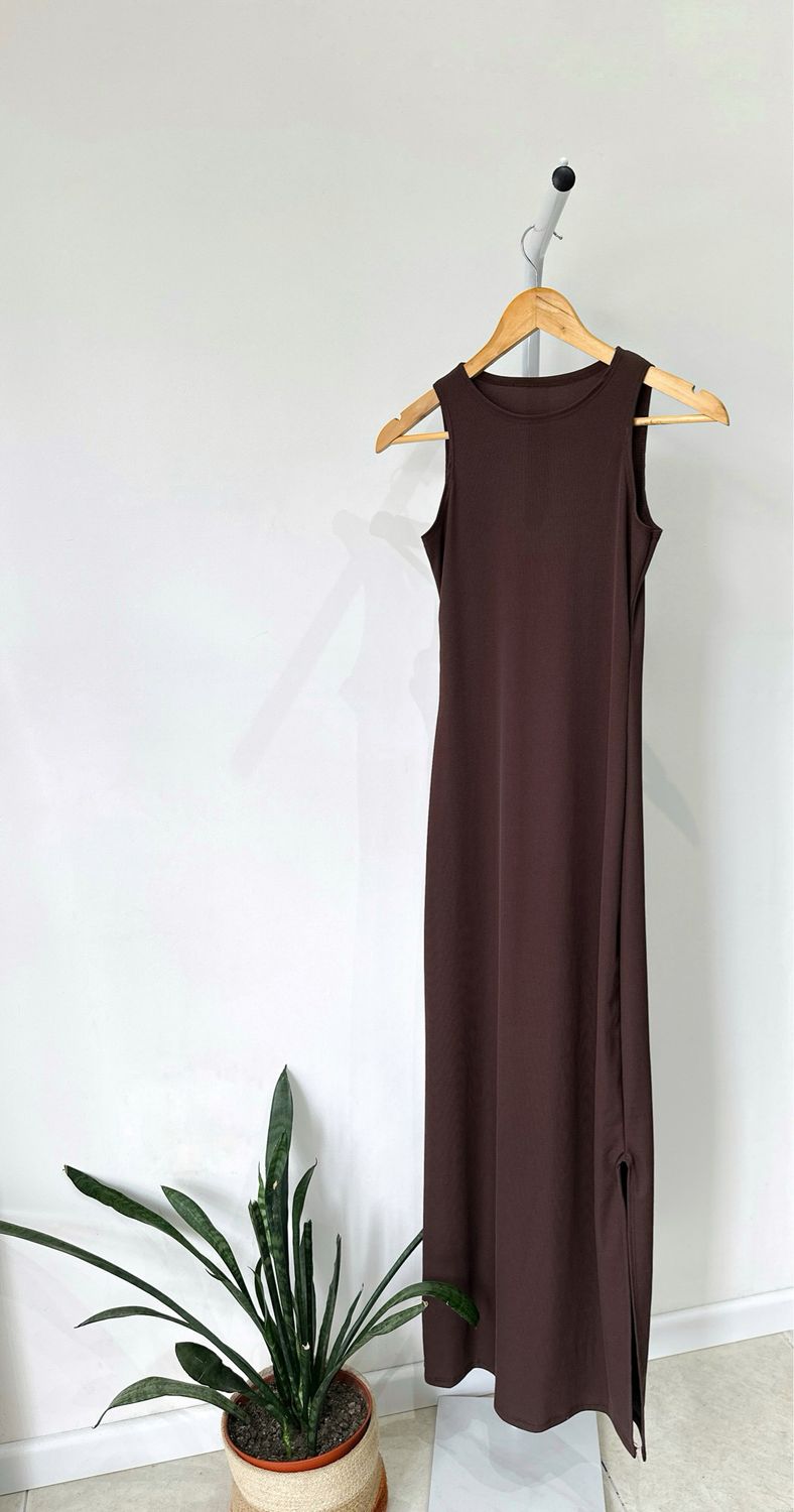 VESTIDO CHOCO LARGO