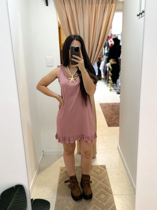 VESTIDO LINO VOLADOS