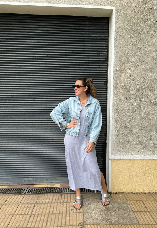 VESTIDO GRIS