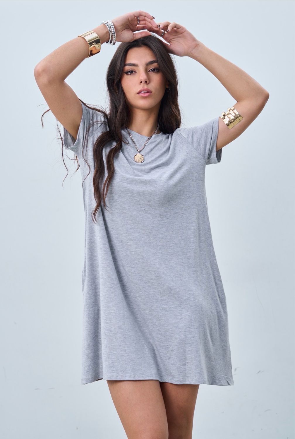 VESTIDO GRIS