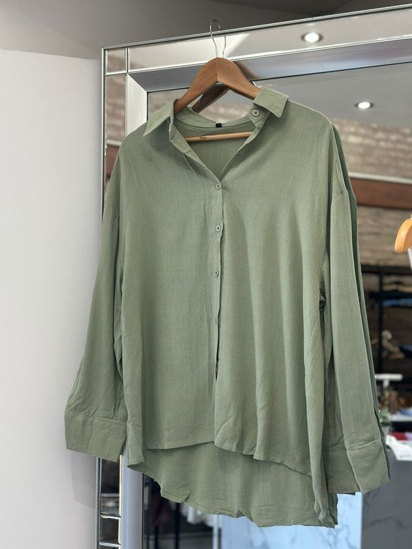 CAMISA VERDE LINO
