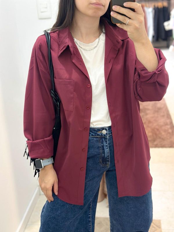 CAMISA BORDO