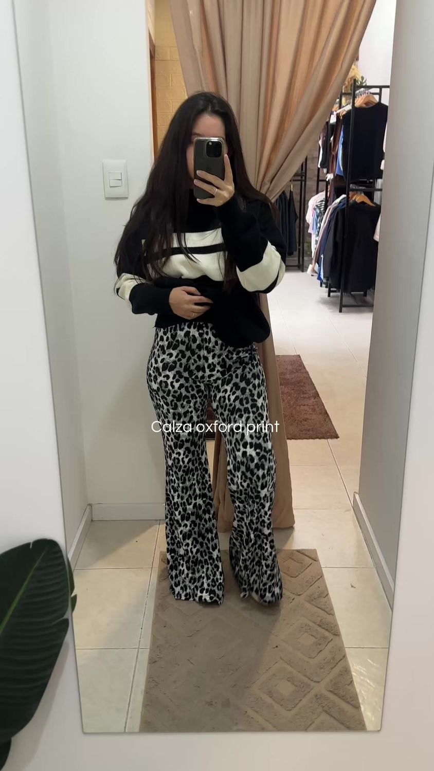 CALZA G. PRINT OXFORD