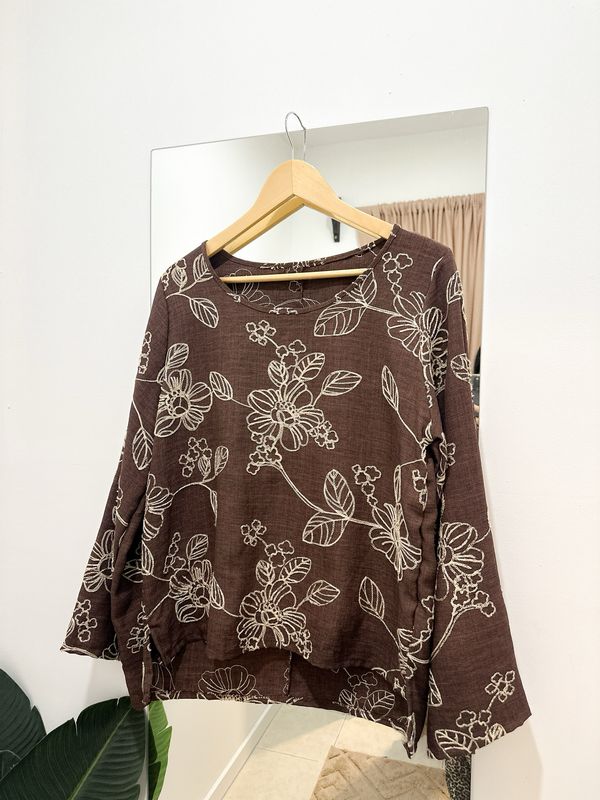 BLUSA BORDADA OXF