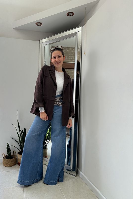 JEAN WIDE LEG DBL