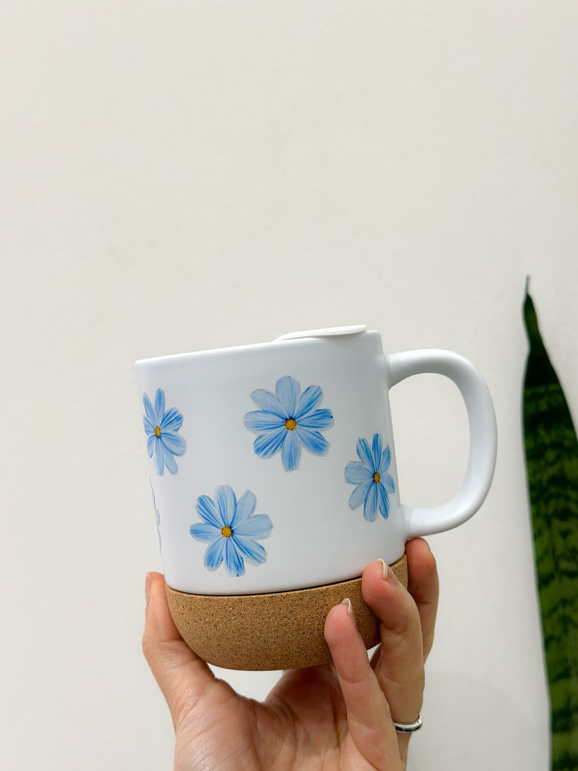 TAZA FLORES CELESTE
