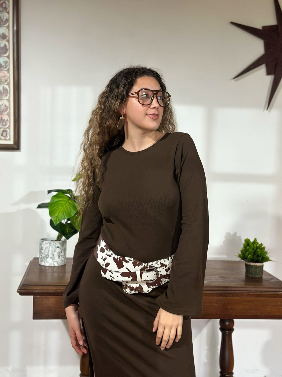 VESTIDO BROWN