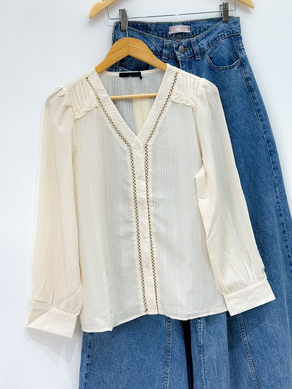 BLUSA NINNA CREMA