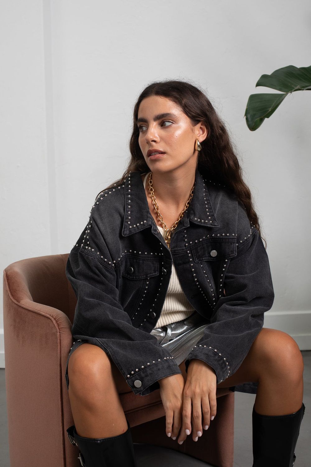 CAMPERA  JEAN TACHAS