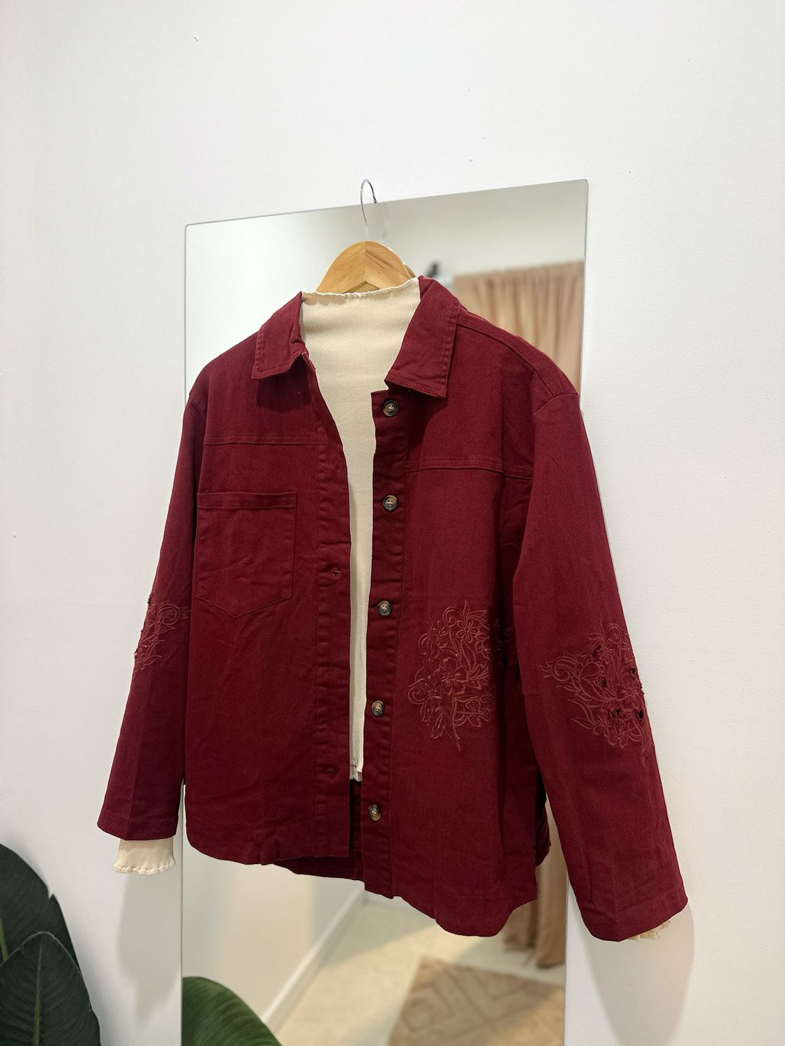 CHAQUETA BORDO
