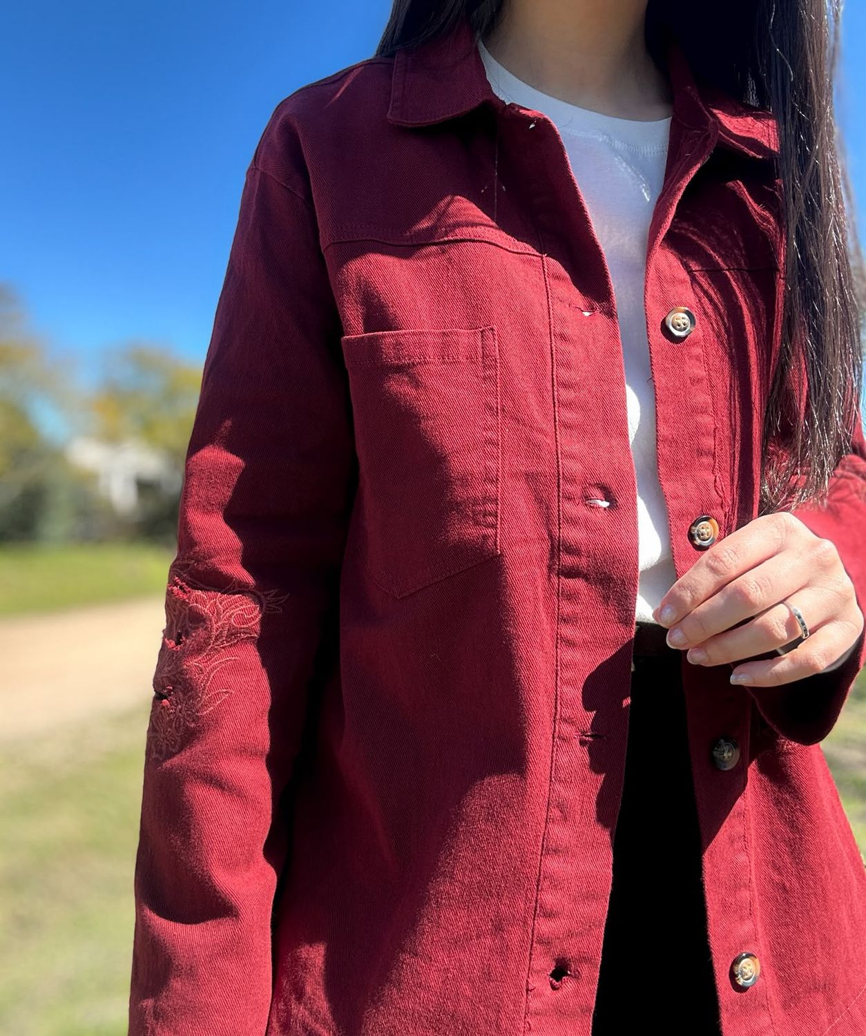 CHAQUETA BORDO