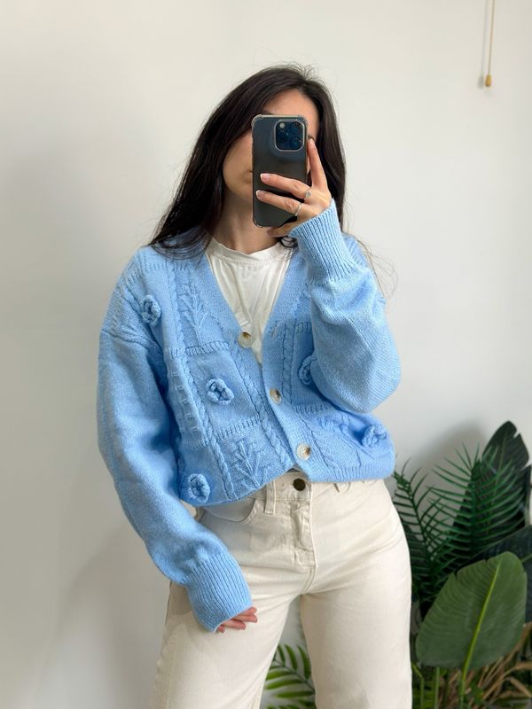 SACO CELESTE FLOR