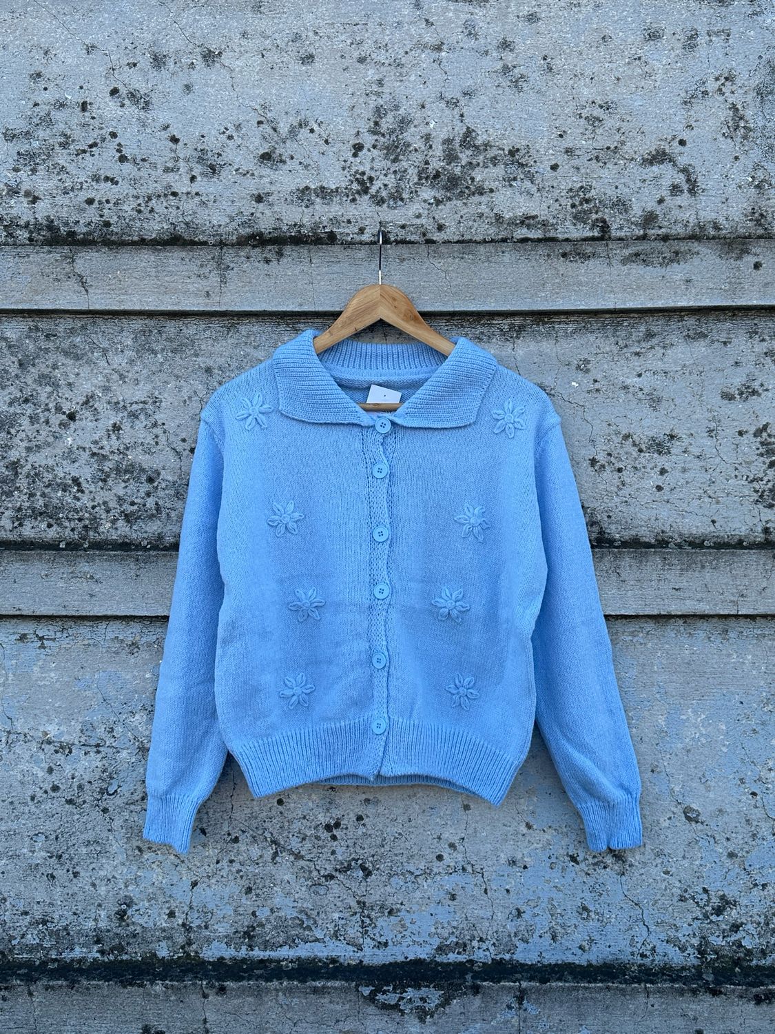 SACO FLOR CELESTE