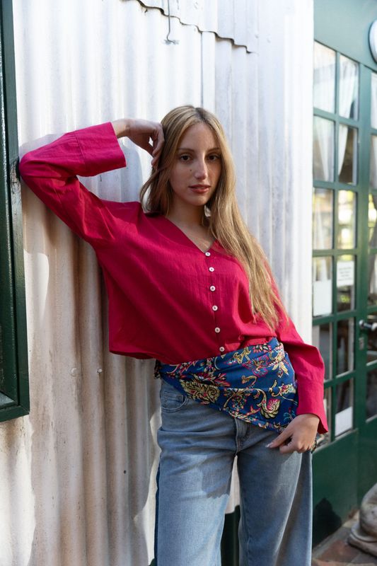 BLUSA TULI FUCSIA