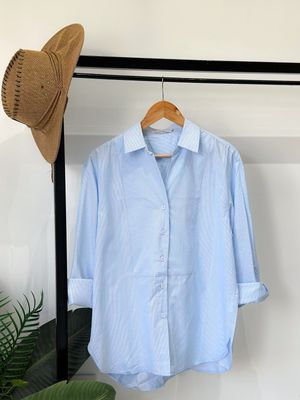 CAMISA CELESTE