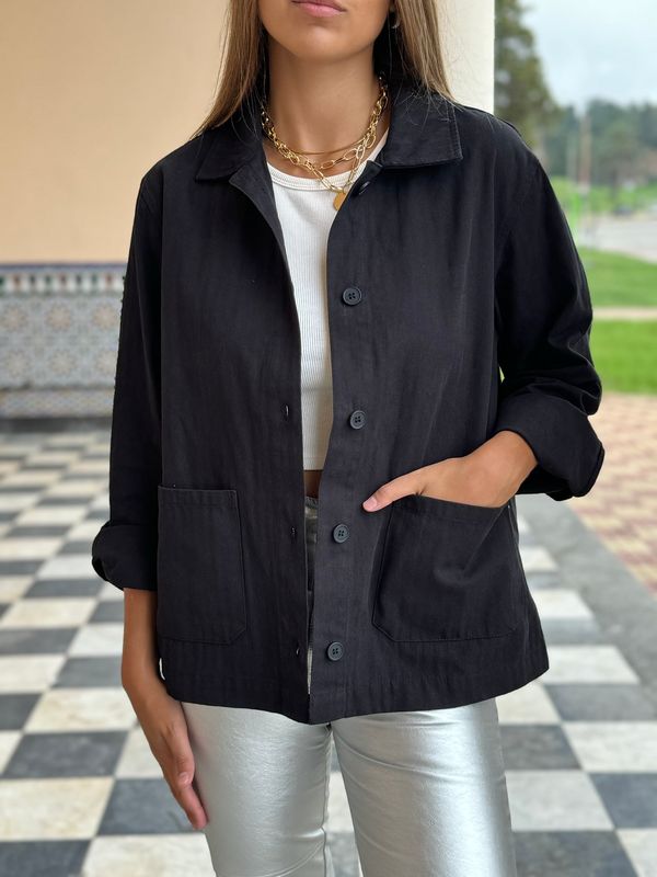 CHAQUETA LISA NEGRO