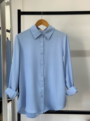 CAMISA GASA CELESTE