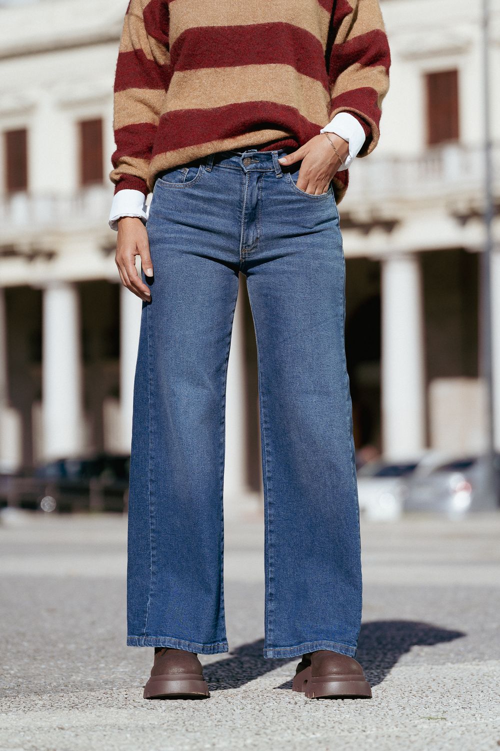 JEAN WIDE LEG AZUL