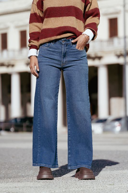 JEAN WIDE LEG AZUL
