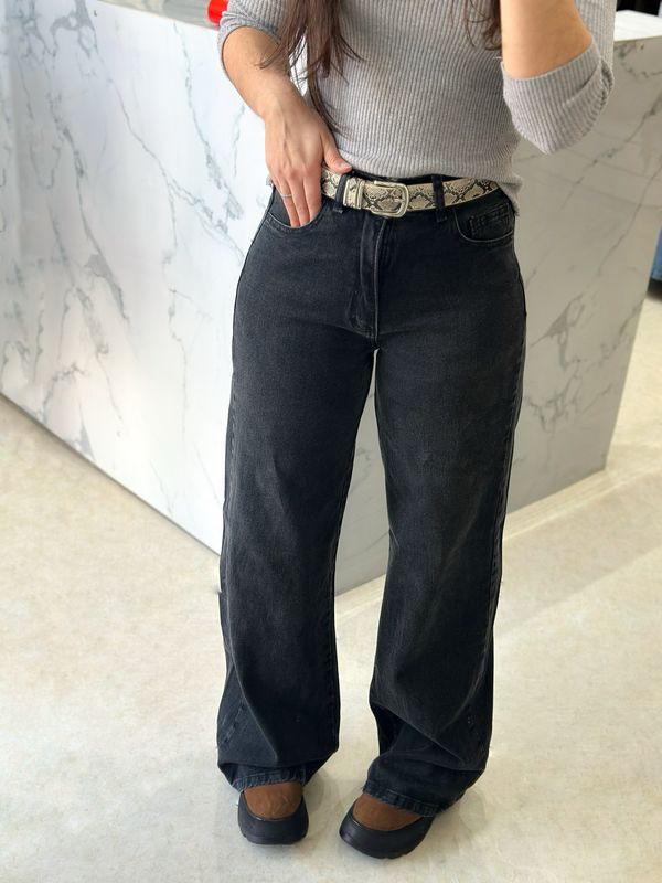 JEAN NEGRO WIDE LEG