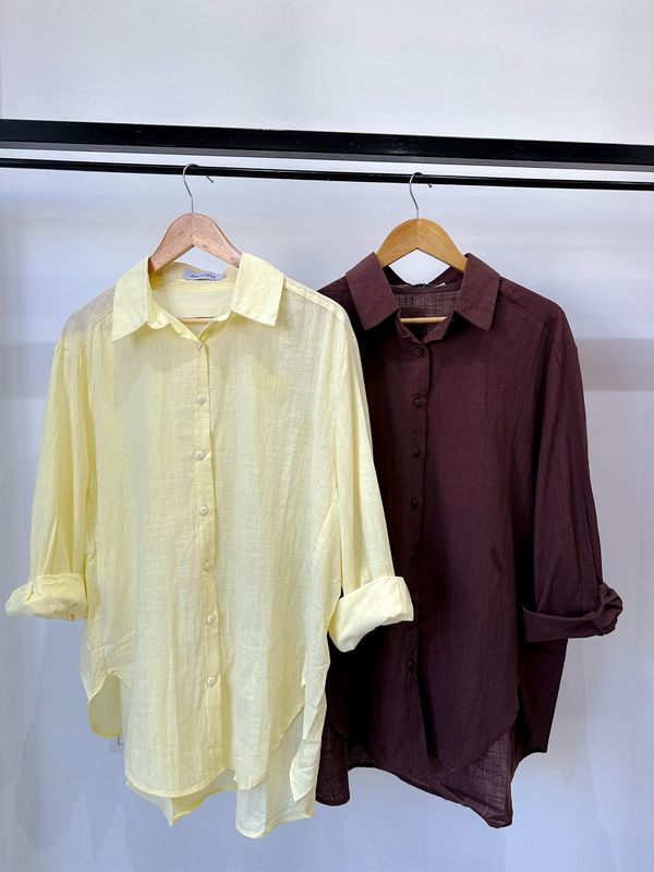 CAMISA OVER LINO