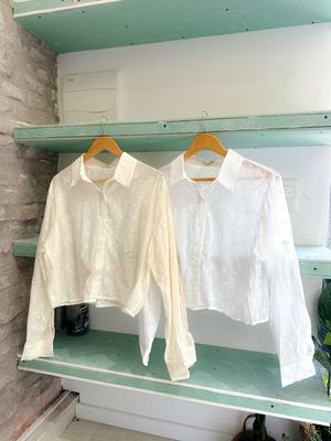 CAMISA BRODERIE CORTA