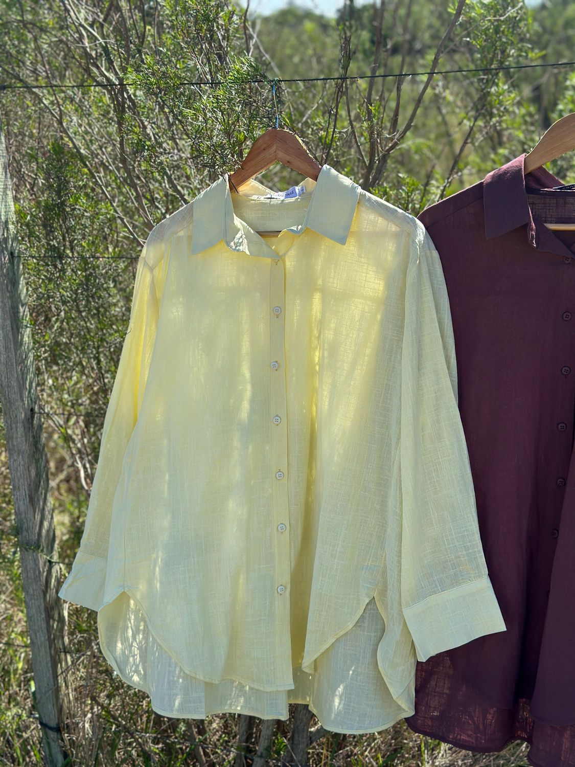 CAMISA OVER AMARILLA