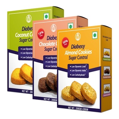 Cookies - Combo Pack - Almond, Chocolate and Coconut