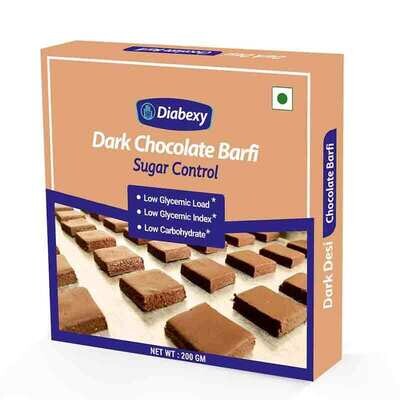 Diabexy Desi Ghee Dark Chocolate barfi Sugar Control for Diabetics- 200g